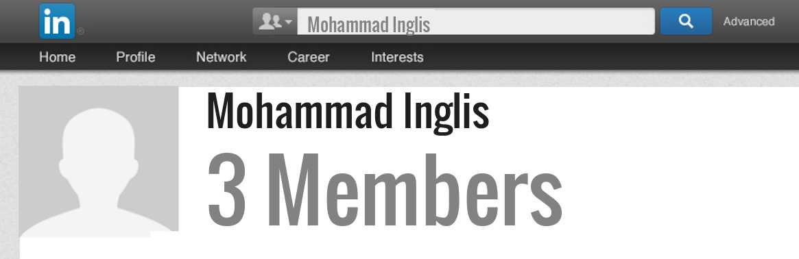 Mohammad Inglis linkedin profile
