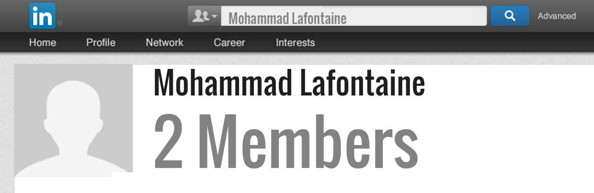 Mohammad Lafontaine linkedin profile
