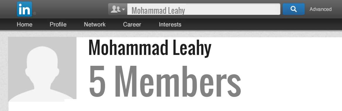 Mohammad Leahy linkedin profile