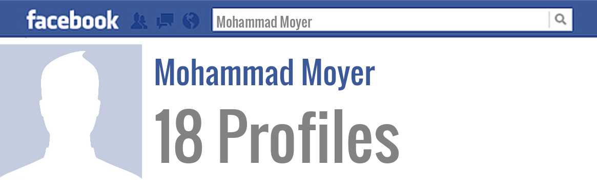 Mohammad Moyer facebook profiles