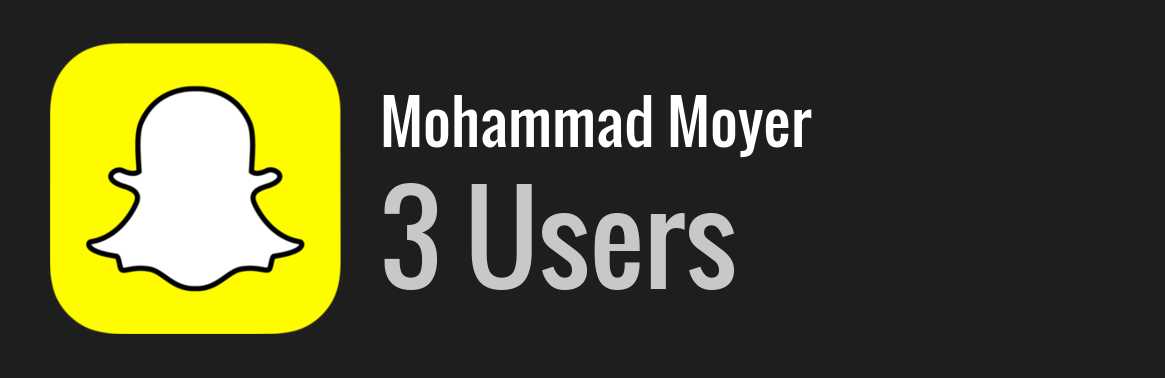 Mohammad Moyer snapchat
