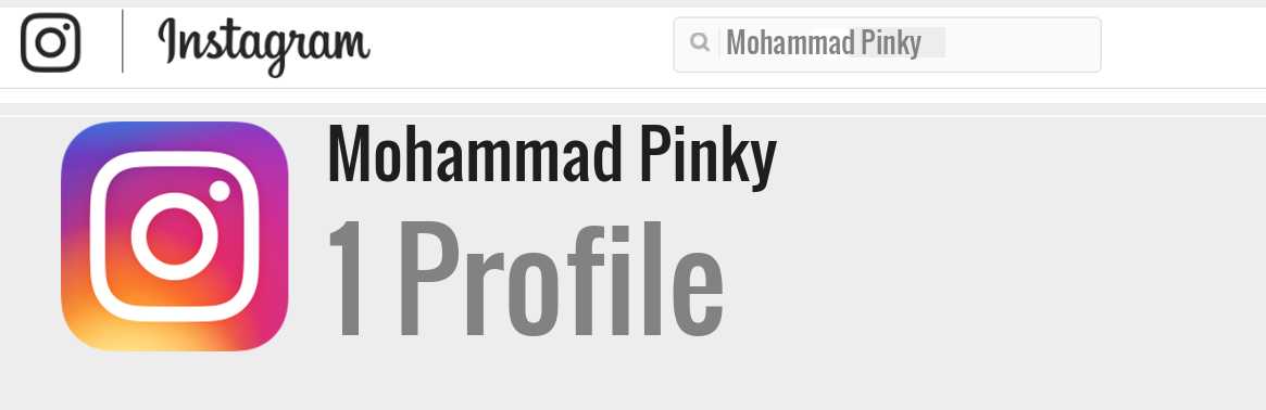 Mohammad Pinky instagram account