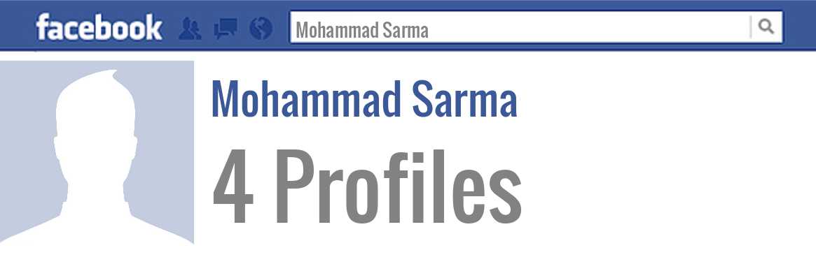Mohammad Sarma facebook profiles