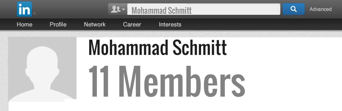 Mohammad Schmitt linkedin profile