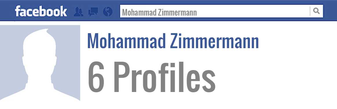 Mohammad Zimmermann facebook profiles