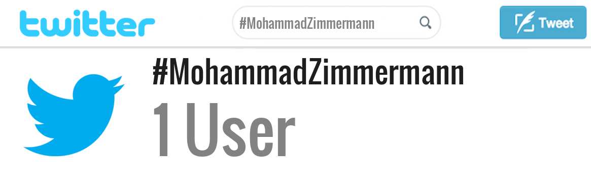 Mohammad Zimmermann twitter account