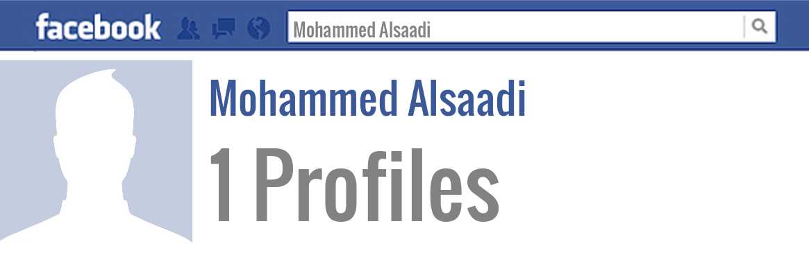 Mohammed Alsaadi facebook profiles