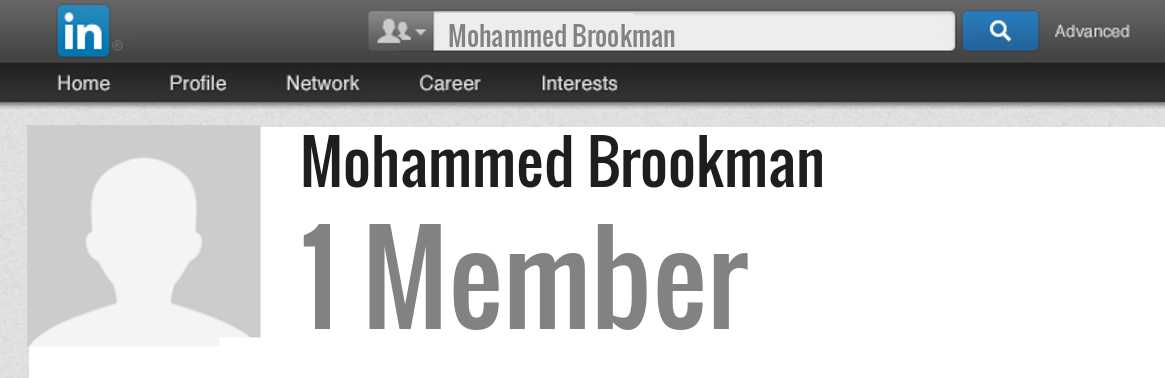 Mohammed Brookman linkedin profile