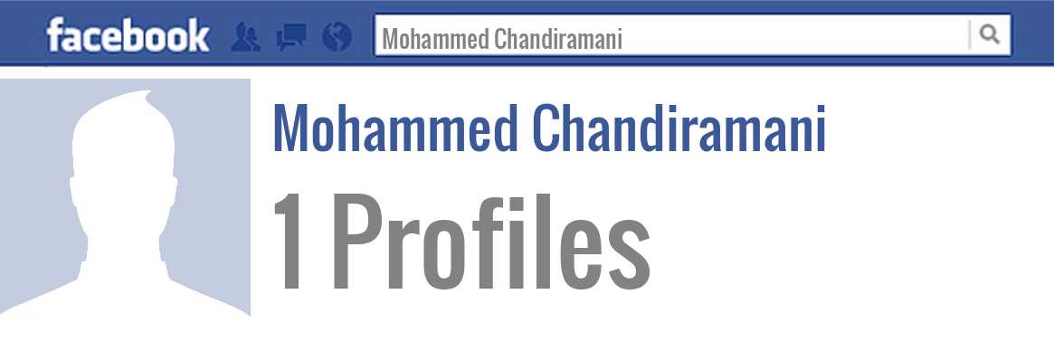 Mohammed Chandiramani facebook profiles