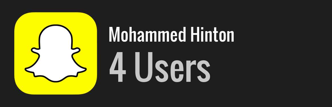 Mohammed Hinton snapchat