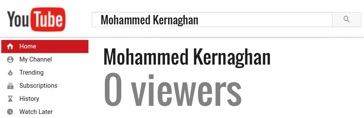 Mohammed Kernaghan youtube subscribers