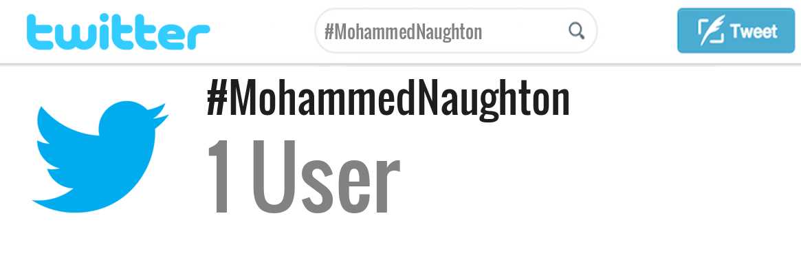 Mohammed Naughton twitter account
