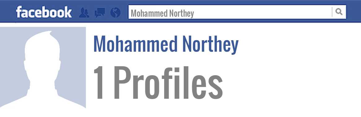 Mohammed Northey facebook profiles