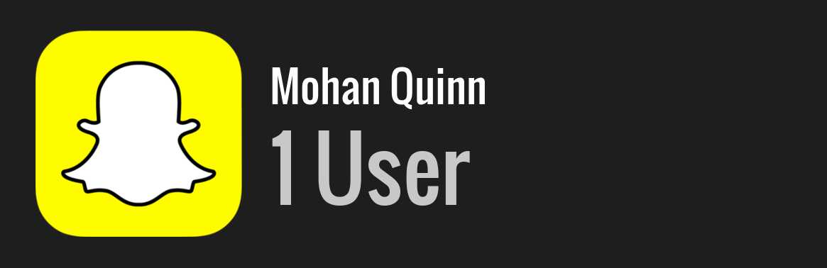 Mohan Quinn snapchat