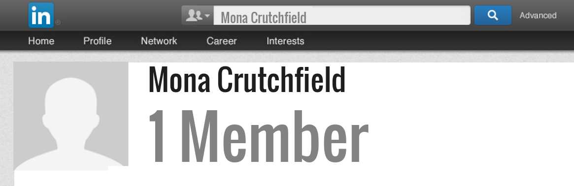 Mona Crutchfield linkedin profile