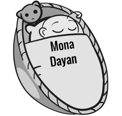 Mona Dayan sleeping baby