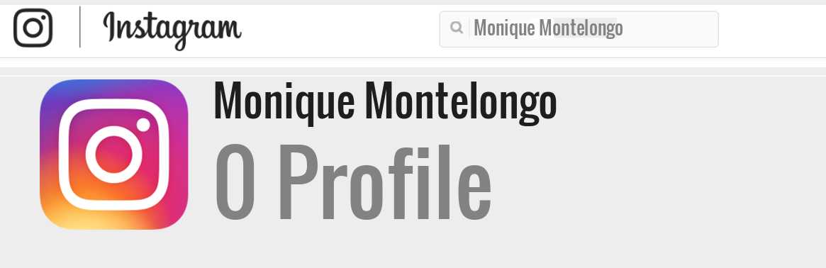 Monique Montelongo instagram account