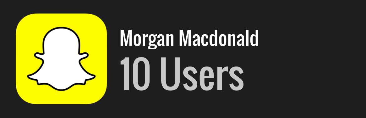 Morgan Macdonald snapchat