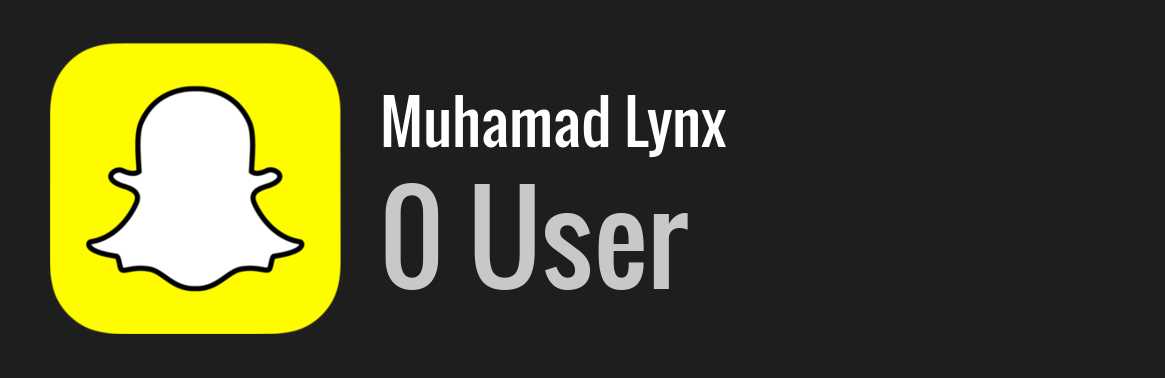 Muhamad Lynx snapchat