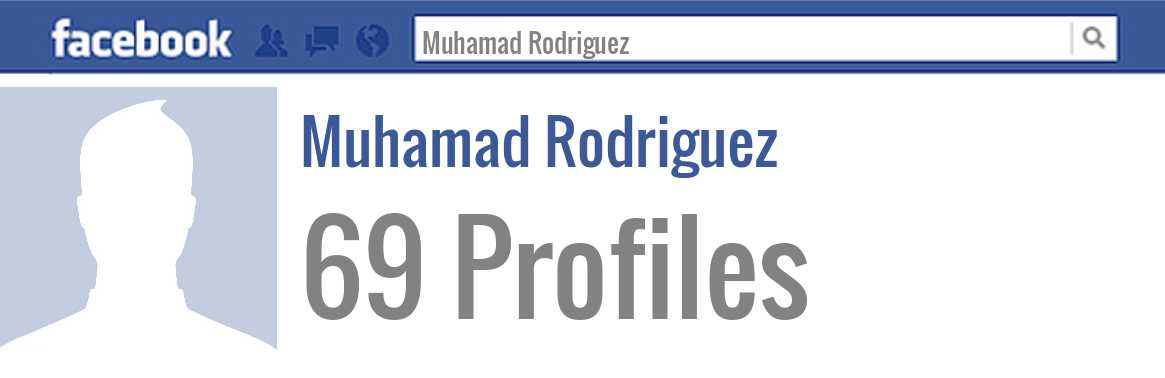 Muhamad Rodriguez facebook profiles