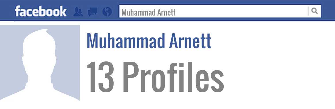 Muhammad Arnett facebook profiles