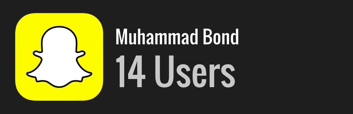 Muhammad Bond snapchat