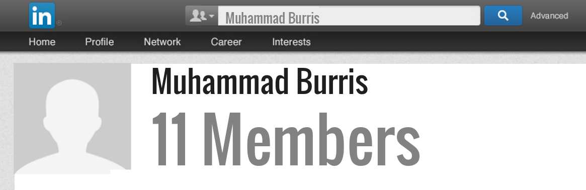 Muhammad Burris linkedin profile