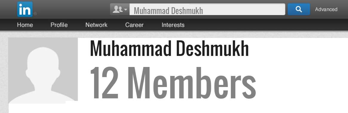 Muhammad Deshmukh linkedin profile