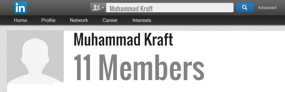 Muhammad Kraft linkedin profile