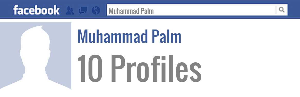 Muhammad Palm facebook profiles