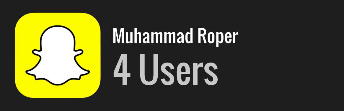 Muhammad Roper snapchat