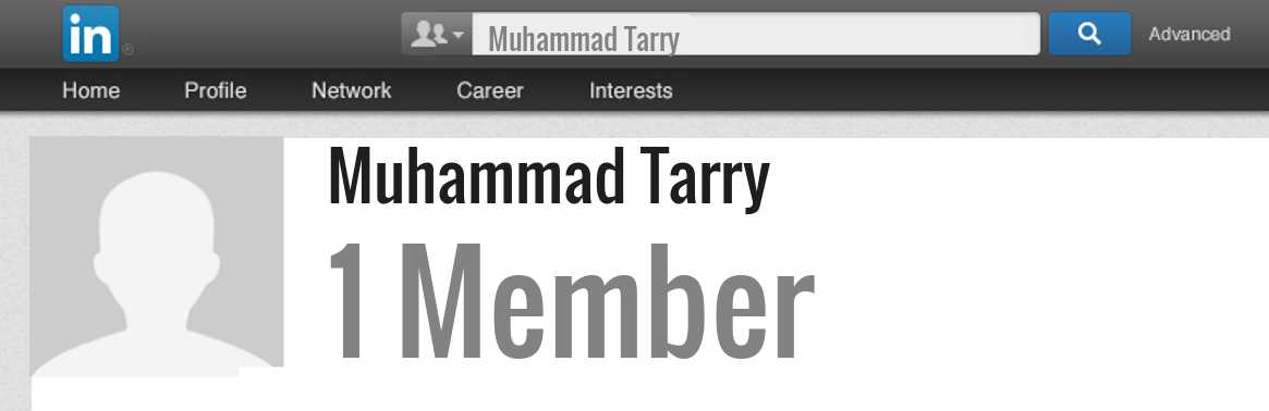 Muhammad Tarry linkedin profile