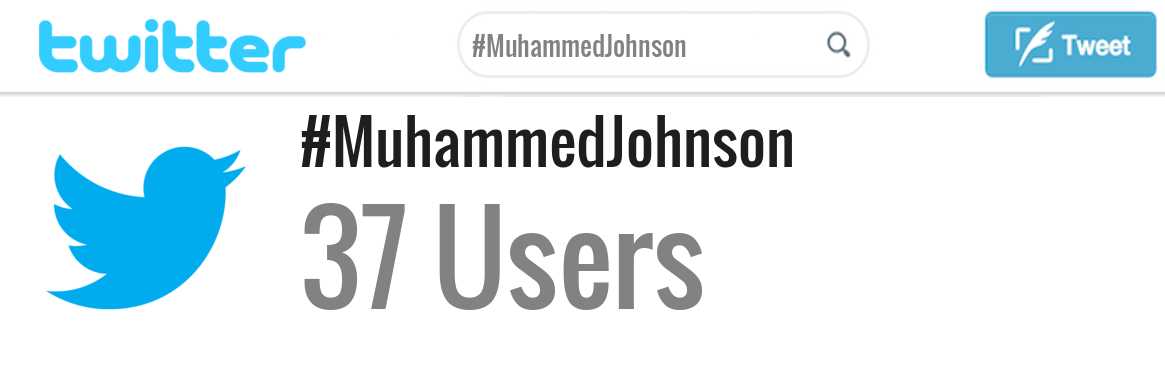 Muhammed Johnson twitter account