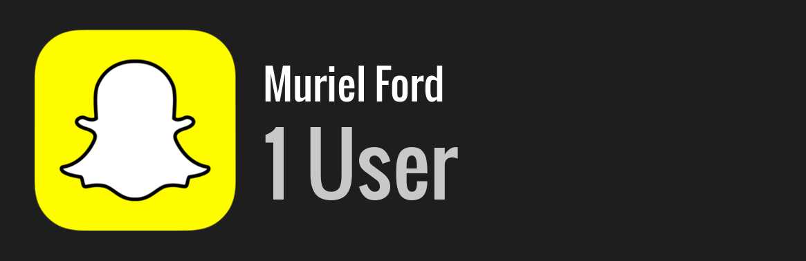 Muriel Ford snapchat