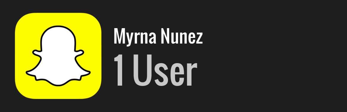 Myrna Nunez snapchat