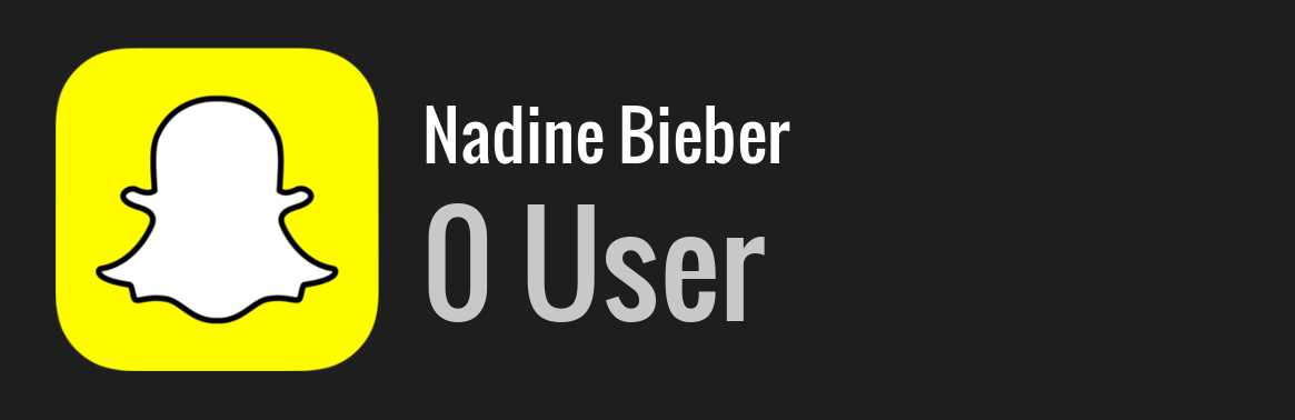 Nadine Bieber snapchat