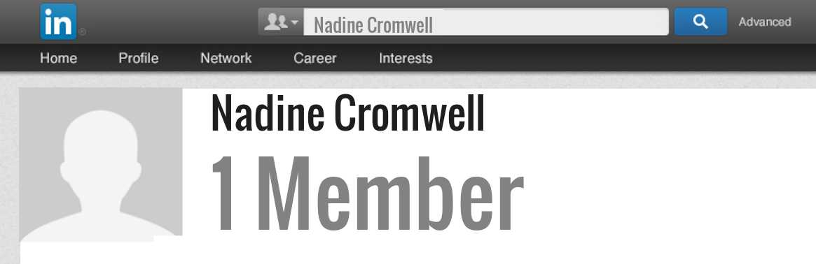 Nadine Cromwell linkedin profile