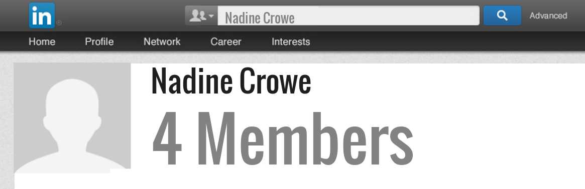 Nadine Crowe linkedin profile