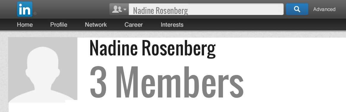 Nadine Rosenberg linkedin profile