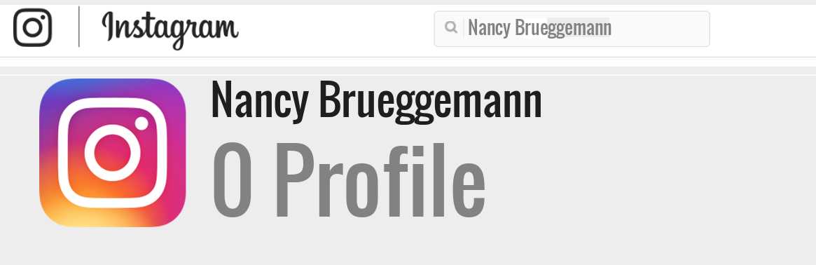 Nancy Brueggemann instagram account