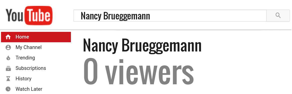 Nancy Brueggemann youtube subscribers