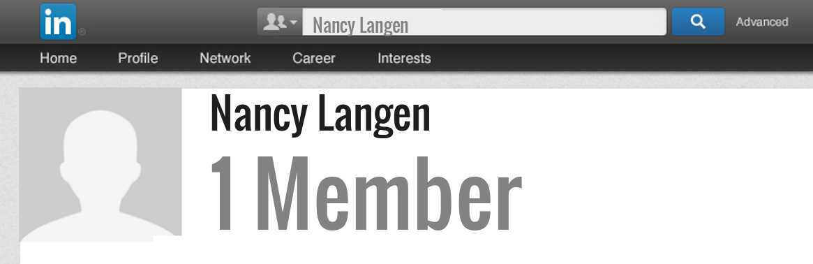 Nancy Langen linkedin profile
