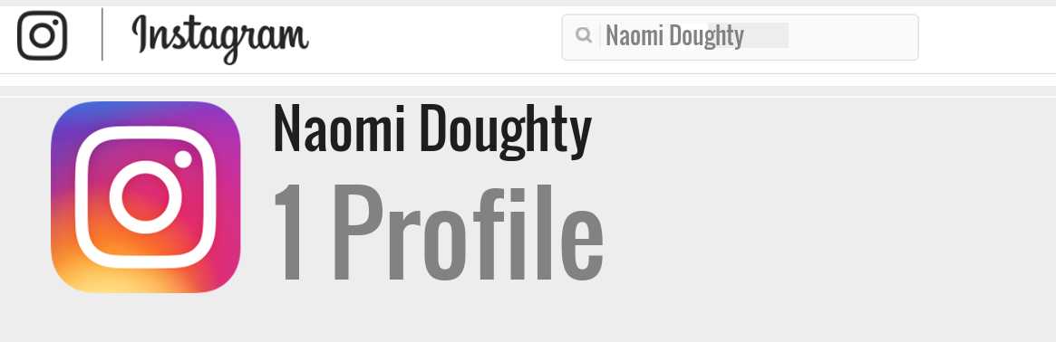 Naomi Doughty instagram account