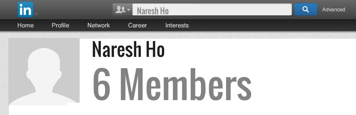 Naresh Ho linkedin profile