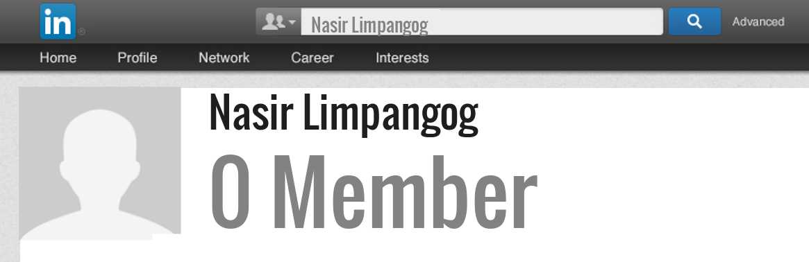 Nasir Limpangog linkedin profile