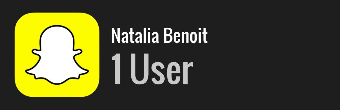 Natalia Benoit snapchat