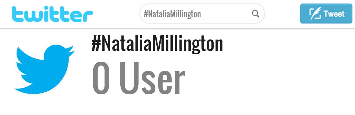 Natalia Millington twitter account