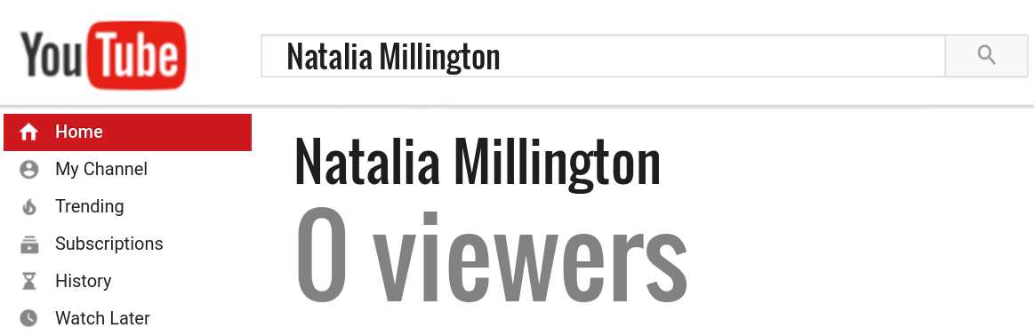 Natalia Millington youtube subscribers