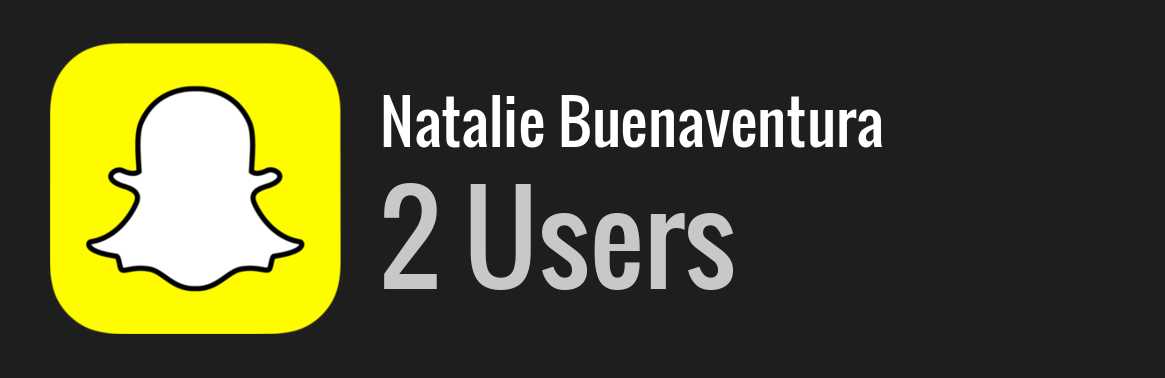Natalie Buenaventura snapchat
