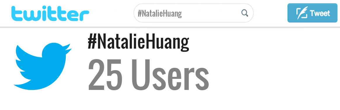 Natalie Huang twitter account